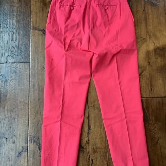 CHADWICKS. ORANGE, CORAL COTTON STRAIGHT LEG PANTS. SIZE 8. NEW! - Picture 6 of 6